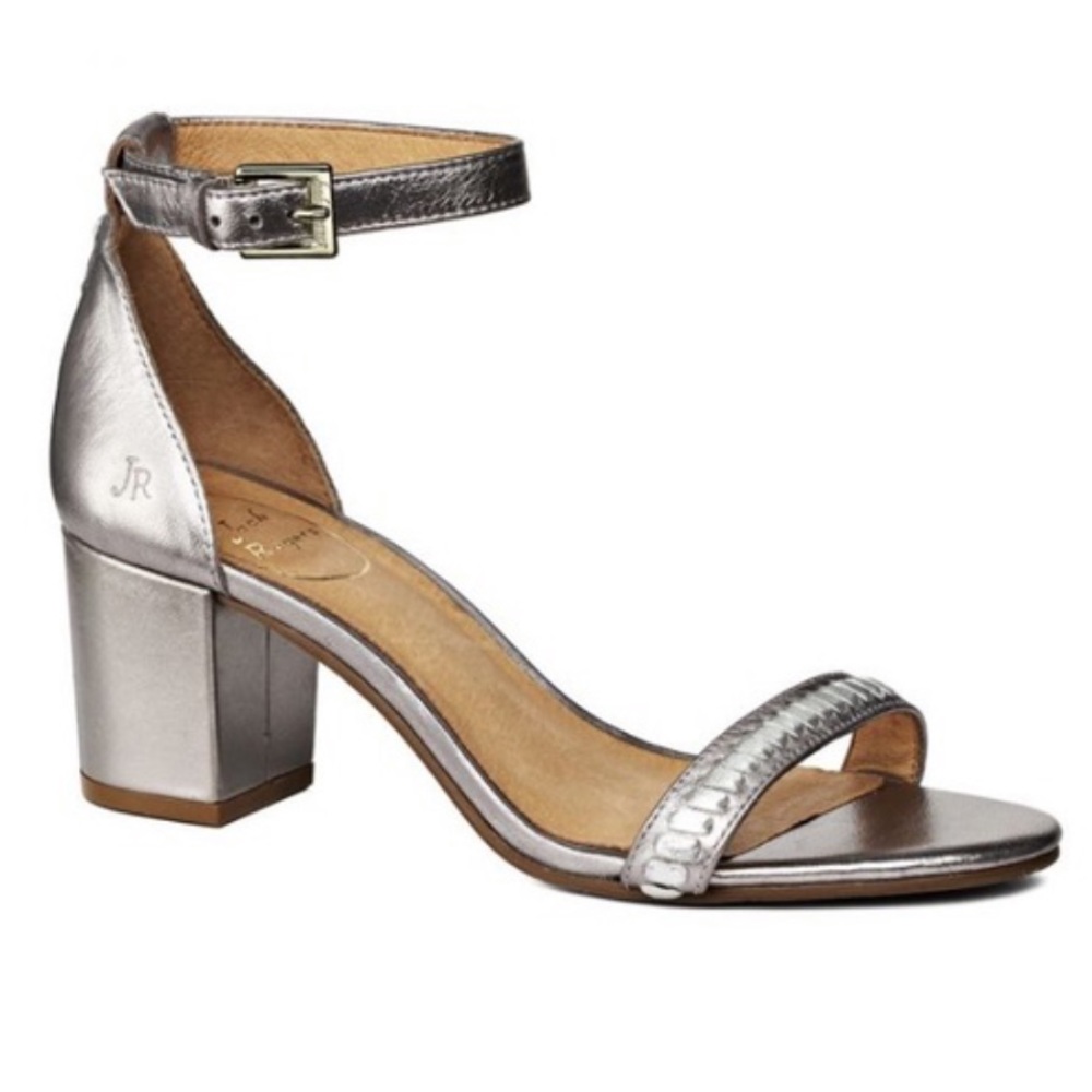 Jack Rogers Lilian sandals in metallic silver